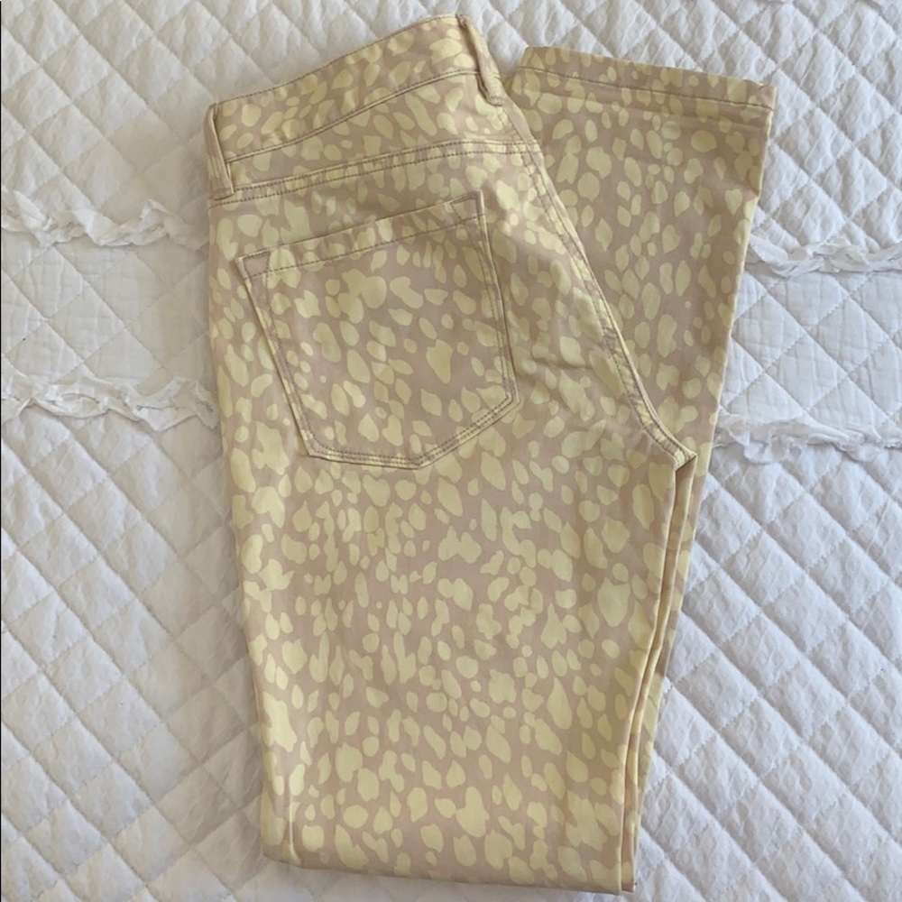 Loft modern straight summer leopard jeans